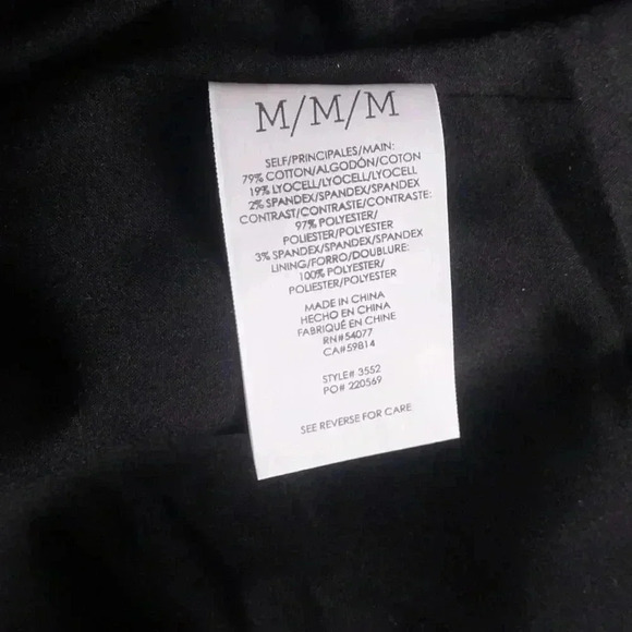 CABI Black Cropped Boxy Moto Jacket Size: M - Picture 7 of 8